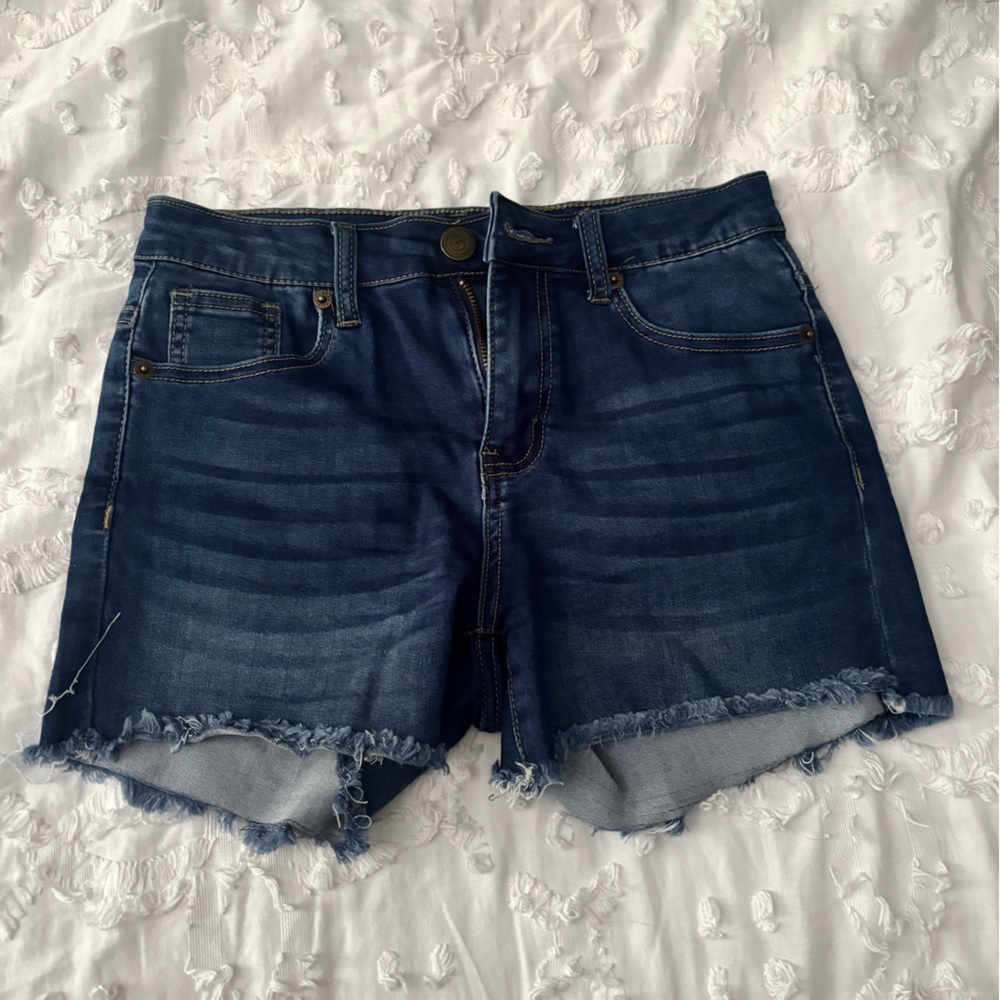 Born Primitive Dark Blue Jean Shorts